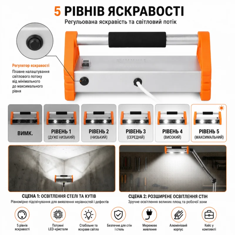 Проявна LED-лампа маляра NOVQO PRO з двома кристалами